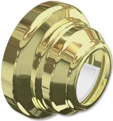 Produktbild von Interdeco Wandlager / Nischenträger für Gardinenstangen 28 mm Ø Messing-farbig
