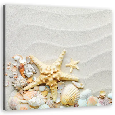 Produktbild von Leinwandbild landschaften - beige 60x60 cm Feeby beige wandbild bereit zum aufhängen
