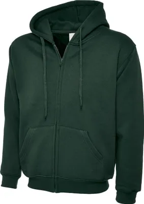 Produktbild von Sweatjacke Kapuze "UC504" Classic - Uneek Bottle Green S