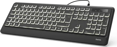 Produktbild von hama KC-550 Tastatur kabelgebunden schwarz
