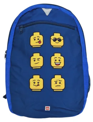 Produktbild von LEGO Extended Backpack Faces Blue Kinder Rucksack Gesichter