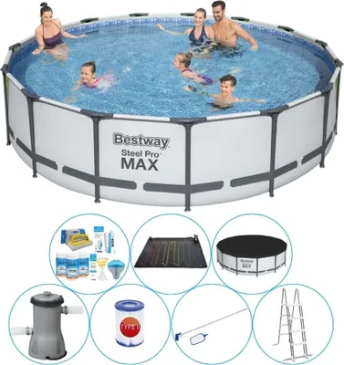 Zdjęcie produktu dla Basen z akcesoriami - Bestway Steel Pro MAX 427x107 cm okrągły