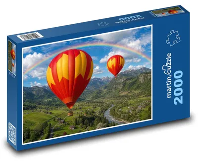 Obrázok produktu pre Puzzle 2000 Teplovzdušné balóny nad krajinou - martinpuzzle