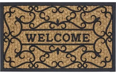 Produktbild von Gummi-/Kokosmatte Relief Welcome 45x75 cm