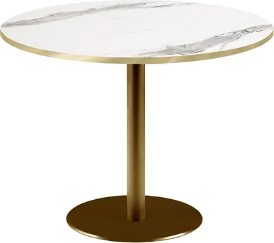 Produktbild von Runder Tisch Ø 120 cm Rom Bistro aus weißem Marmor