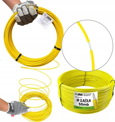 Produktbild von Zugdraht - Gelb - 50 M - Verzinkt - Obstbau