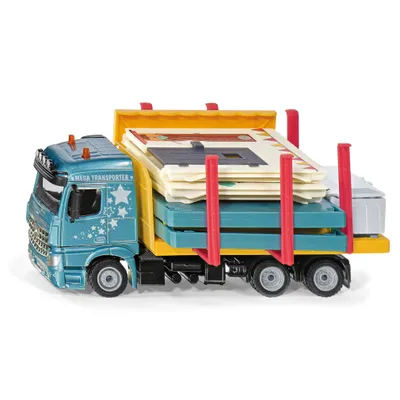 Image de SIKU Super - camion transportant une maison préfabriquée 1:50