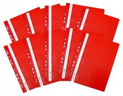 Produktbild von Biurfol Schnellhefter A4 Rot PVC 10 Stück