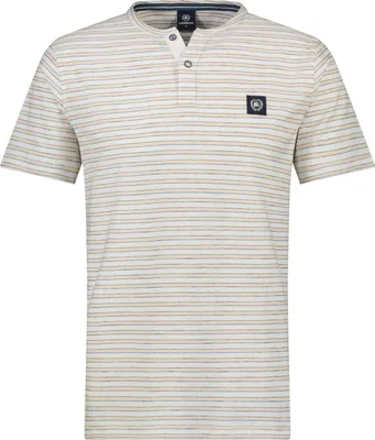 Produktbild von LERROS Serafino Hemd im Henley-Style aus Jersey mit gewebtem Streifenmuster