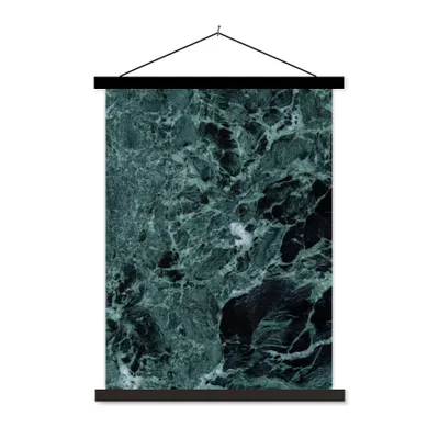 Produktbild von MuchoWow® Textilposter Marmor - Stein - Textur - Marmoroptik - Design 90x120 cm mit schwarzem Rahmen - Dekoration