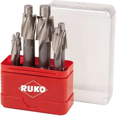Produktbild von RUKO Flachsenker-Satz DIN 373 HSS 6tlg. mit Zylinderschaft - 102453