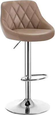 A single bar stool on a white background.