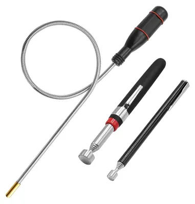 Teleskop-Magnetstab-Set, 3-teilig, ausziehbar, 0,7–2,3 kg