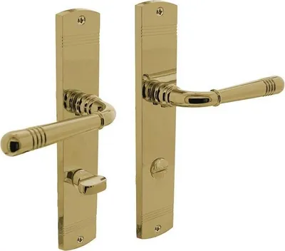 Zdjęcie produktu dla Zestaw długich szyldów Helena Zamak F3 MS WC 72mm DIN L/R INTERSTEEL