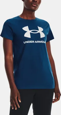 Obrázek produktu pro Tričko UA W SPORTSTYLE LOGO SS-BLU