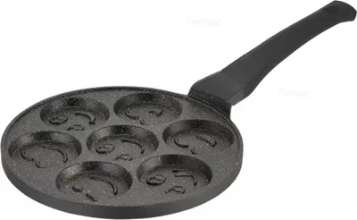 Immagine prodotto di Padella per pancake, pancake, faccine, rivestimento antiaderente, uova al tegamino, oladji, blinis