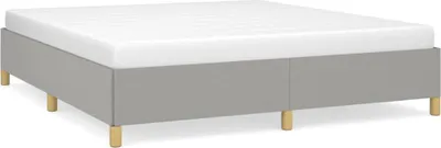 Produktbild von vidaXL Boxspringbettgestell Hellgrau 160x200 cm Stoff