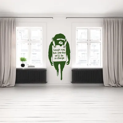 Affe im Street-Art-Stil – Decords Wandtattoo, Produktansicht 1