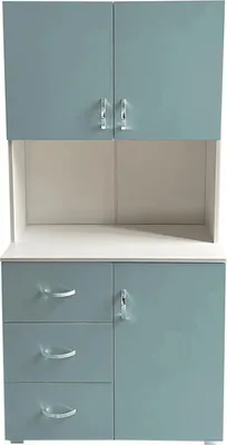 Produktbild von Kinderzimmerschrank Hellblau Weiß