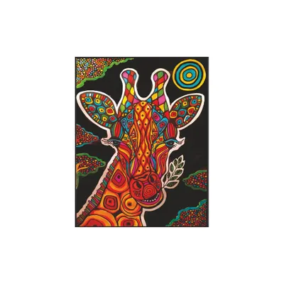 Obrázek produktu pro Sametová omalovánka Žirafa 47 x 35 cm – Colorvelvet