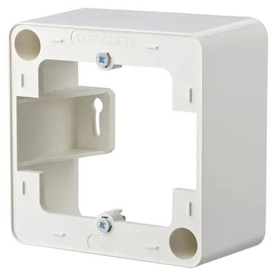 Immagine prodotto di METZ CONNECT cornice per montaggio a parete 85 x 85 x 43 mm, a 1 attacco, bianco puro