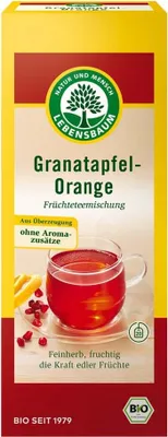Produktbild von Früchteteemischung - Granatapfel-Orange 20 Beutel 40g
