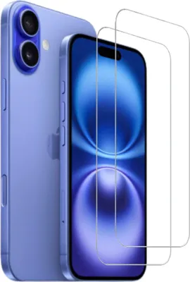 Produktbild von Panzerfolie Displayschutz Glas 2x für Apple iPhone 16 Plus Bildschirmfolie Hartglas