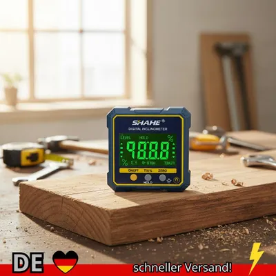 Produktbild von SHAHE Digitales Winkelmessgerät Magnetischer Winkelmesser Neigungsmesser