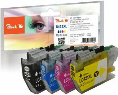 Produktbild von Peach Patrone Brother LC-421XL MultiPack kompatibel