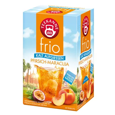Obrázek produktu pro Čajová konvice frio peach passion fruit 18 čajových sáčků pro studený nálev 45g