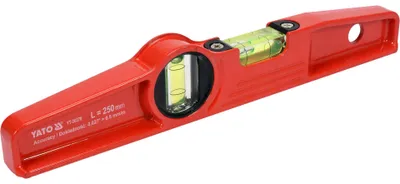 Immagine prodotto di Livella a bolla da 25 cm con 2 bolle, a forma di trapezio