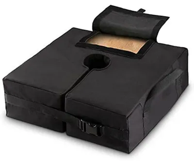 Produktbild von Sandsack Für Sonnenschirmständer 1 Stück, Wasserdichtes Oxford-Gewebe, 45,7 X 45,7 X 10,2 Cm, Für Terrasse Und Garten
