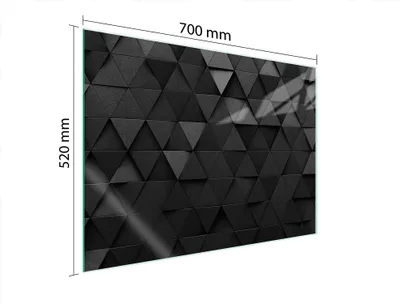 Produktbild von Glasschutzplatte Für Herd 70X52 Schwarz