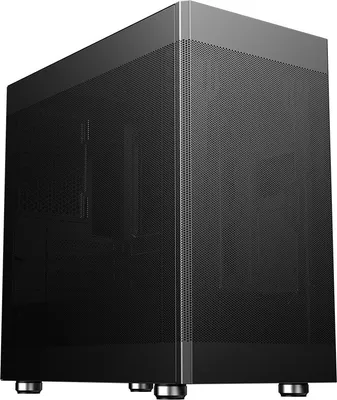Produktbild von itek PROMESH 35B, Mini Tower, PC, Schwarz, micro ATX, Mini-ITX, Stahl, Heimbüro