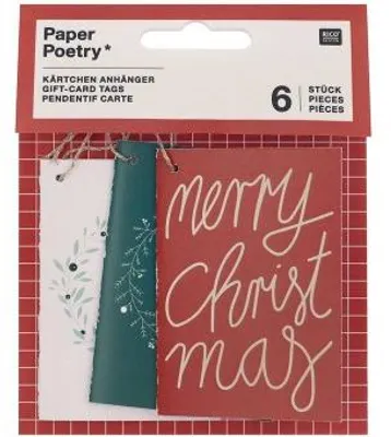 Produktbild von Kärtchen Anhänger, Merry ChristmasMix