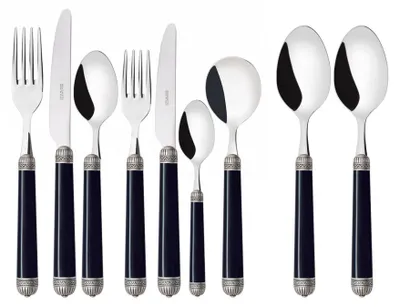 Immagine prodotto di DORICO Ghiera Argento Anticato, Posate Set 44 Pz, Scatola Gallery, Casa Bugatti