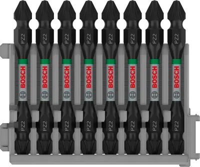 Produktbild von PRO Impact Schrauberbit mit Doppelklingen und Pick and Click, PZ2, 65 mm, 8-tlg.