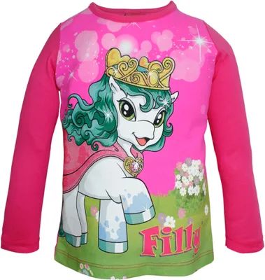 Produktbild von 84657 Disney Filly Langarmshirt Mädchen Rosa Gr. 98 – Niedliches Einhorn-Motiv für kleine Fans