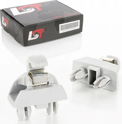 Produktbild von 2x Sonnenblendenhalter Sonnenblenden Halterung Halter Clips grau für VW POLO 6R