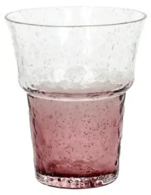 Produktbild von Pomax Inkra Trinkglas aus Glas, Feigenviolett, Ø 8,5 x H 10 cm
