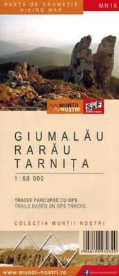 Productafbeelding van Giumalau, Rarau, Tarnita, schaal 1:60.000. Toeristenkaart MN16. Schubert & Franzke