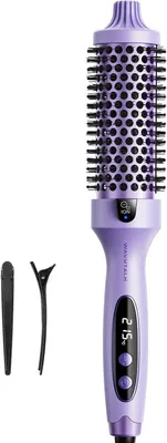 Obrázok produktu pre Wavytalk termálna kefa 38 mm, ionická termálna kefa na fúkanie vlasov s 5 stupňami teploty, na vyrovnávanie a lesk vlasov, dvojité napätie, eurozástrčka