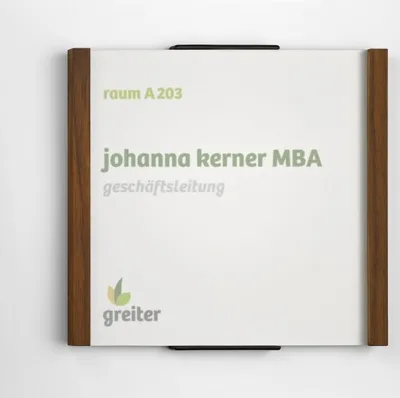 Produktbild von LMH 39 Studioline Türschild 150 Nussbaum