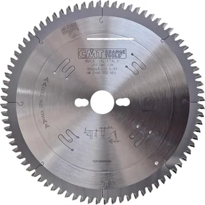 Productafbeelding van CMT | Zaagblad voor laminaat, kunststof en non-ferrometalen, diameter 260/30 mm, Z80, TCG/TFZ