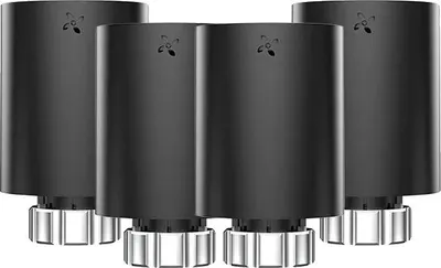 Image de Actionneur de vanne de radiateur,programmable, intégration Smart-Home, TRV Noir-4 pièces