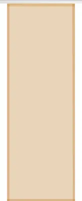 A plain beige fabric panel, likely a curtain or blind, shown against a white background.