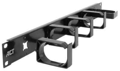 Produktbild von ACT FA2074, Kabelmanagementtafel, Metall, Schwarz, 1 Stück(e)