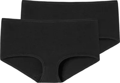 Produktbild von Schiesser Damen 2PACK Shorts 38  schwarz Pack (Mehrfach)