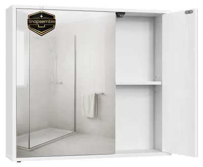 Produktbild von SONGMICS Home Spiegelschrank, Snapsemble – superschnelle Montage