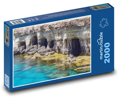 Produktbild von Puzzle 2000 Meeresgrotten und felsige Küste - martinpuzzle